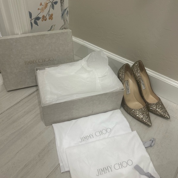 Jimmy Choo Abel Antique gold heels - Picture 8 of 8